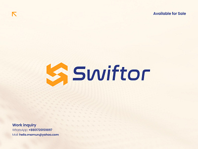 Swiftor - letter S and Arrow, Payment, Transaction Logo branding finance fintech letter s letter s payment logo logo logo design logo designer logo icon modern logo money nft online money payment safe transaction swiftor transaction transfer transfer money wallet