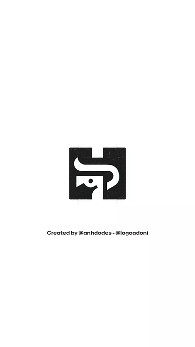 Letter H horse typography ready-made logo for sale 3d anhdodes animation branding design graphic design illustration logo logo design logo designer logodesign minimalist logo minimalist logo design motion graphics ui