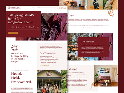 Madrona Health Branding branding clinic health naturopath website