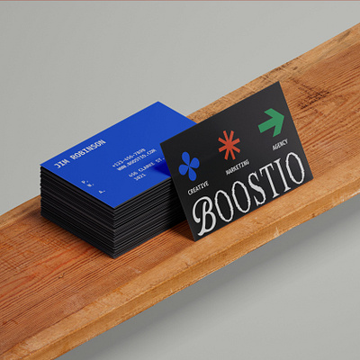 Boostio Business Card brandingh graphic design