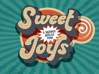 Sweet Joys – Display Font bold branding business classic creative display font greeting card illustration invitation layer font logo magazine modern font movie nostalgia packaging poster product design retro vintage