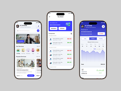 Online Skills App UI Design appdesign figma figmadesign learningplatform mobileappdesign onlinelearning onlineteaching skilldevelopment skillsharing softskills teachingplatform uiuxdesign userinterface uxui