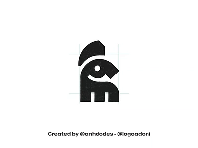 minimal horse ready-made logo for sale 3d anhdodes animation branding design graphic design illustration logo logo design logo designer logodesign minimalist logo minimalist logo design motion graphics ui