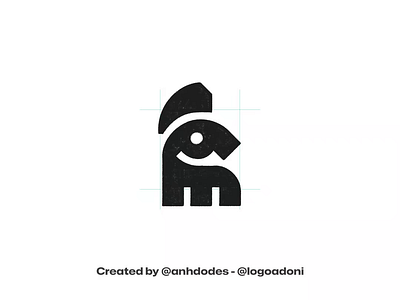 minimal horse ready-made logo for sale 3d anhdodes animation branding design graphic design illustration logo logo design logo designer logodesign minimalist logo minimalist logo design motion graphics ui