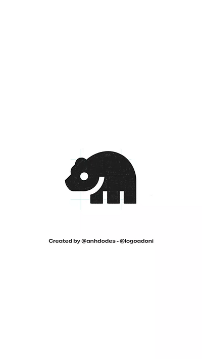 minimal bear ready-made logo for sale 3d anhdodes animation branding design graphic design illustration logo logo design logo designer logodesign minimalist logo minimalist logo design motion graphics ui