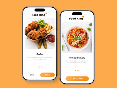 Onboarding Concept - Food Delivery app android design figma design ios design landing page design mobile app design responsive design screenshot design ui ui ux design ux web design website design