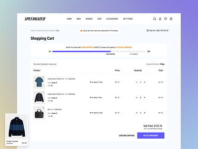 Ecommerce-Cart Page 2024 cart cart page design e commerce e commerce website ecommerce landingpage shopping cart ui ui design ux design website