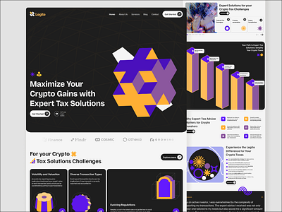 Crypto Landing Page design figma ui ux web webdesign