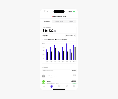 ✨Fintech Account Page banking app fintech fintech design fintech mobile mobile design ui ui design user interface design ux design