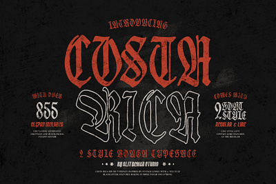 Costa Rica Old Blackletter blackletter design font fonts letteing typeface vintage