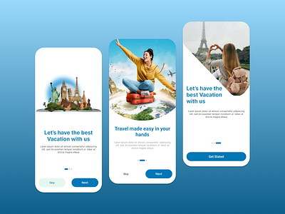 Travle Mobile App Concept figma design ios design landing page design mobile app design product design re design responsive design screenshot design ui ux ux design web design wedsite design