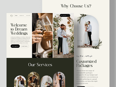 Wedding Website Design brand branding design digital digital art elegant graphic design identity branding luxury ui ui design ui ux ui ux design ux ux design web design website website design wedding wedding website