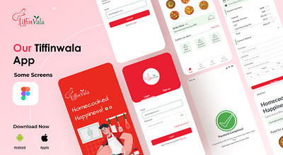 Our Tiffinwala app Design branding graphic design logo ui