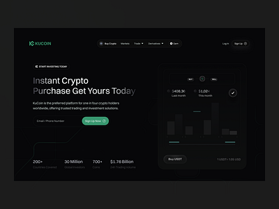 Crypto Landing Page crypto cryptocurrency website homepage landing page product design ui ux web 3 website web design web3 webdesign