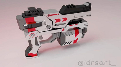 3D Sci-fi Gun 3d animation