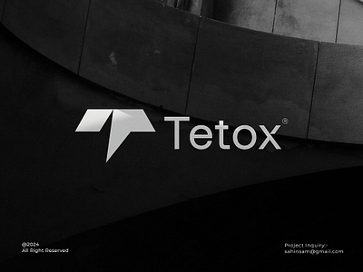 Tetox logo brand identity, logo design clean logo letter logo logo logo design minimal logo minimalist brand logo simple logo