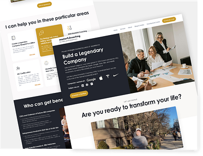 Masterful Coaching web Design branding graphic design logo ui