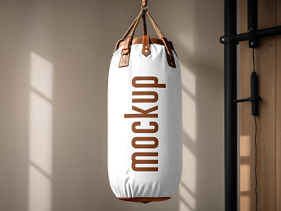 Punching Bag boxing equipment fight free free mockup freebie heavy bag mockup punch punching bag sport training