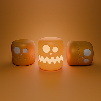 Halloween nightlights 3d blender