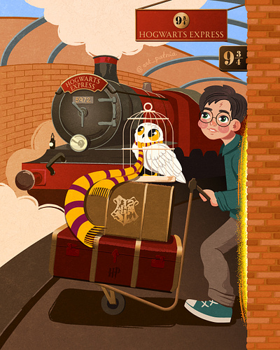 Platform 9¾ | Harry Potter artwork harry potter