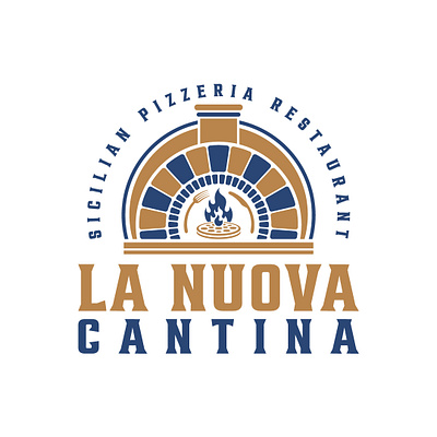 LA NUOVA CANTINA RESTURANT LOGO branding graphic design logo resturant logo