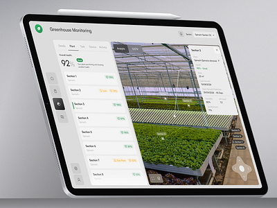 Smart Farm Dashboard Analytics Page For Future Agriculture agriculture agriculturetech agritech agrotech farm app farmanalytics farmdashboard farming farmingsolutions farmtech figma futureoffarming mobile app monitoring plantanalytics planthealthmonitoring smartagriculture smartfarm tablet ui