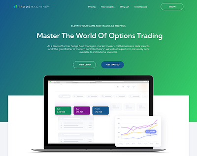 Trade Machine web design branding graphic design motion graphics ui