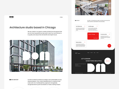 Architecture Website Design | DOM branding graphic design ui ux uxdesign website websitedesign