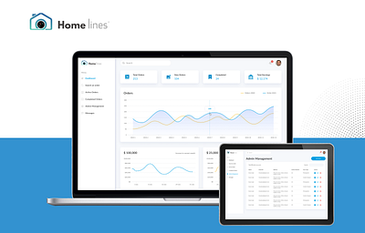 Home Lines Dashboard Design 3d animation branding logo ui