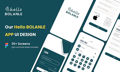 Hello BOLANIE UI Design android design figma ios mobile app