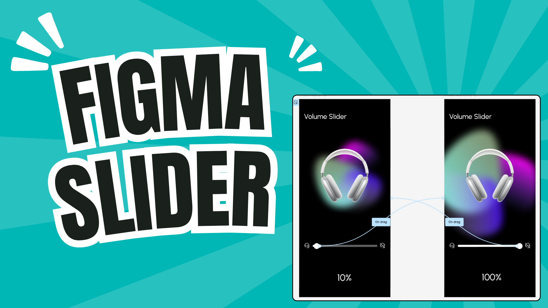 Figma Slider/Sliding Animation app figma slider figma sliding headphones volume volume slider volume sliding