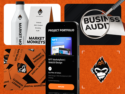 Website design & Brand identity for a Digital Marketing Company animation branding design graphic design identity illustration interface landing logo marketing merch printed typography ui vector website