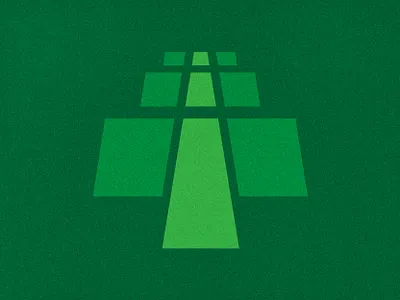 Logistics mark branding design environment fleet icon illustration logistics logo management mark road transport tree