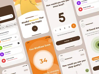 MindEase Health App app appdesign design figmadesign health hospital medicine ui