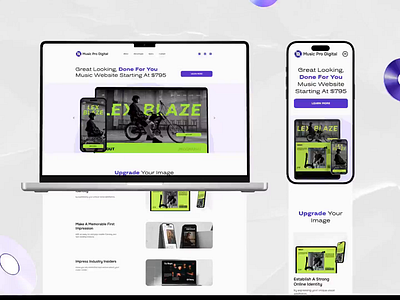 eCommerce Landing page for musicians UI/UX Design animation branding call to action design ecommerce graphic design landing motion graphics ui ux website