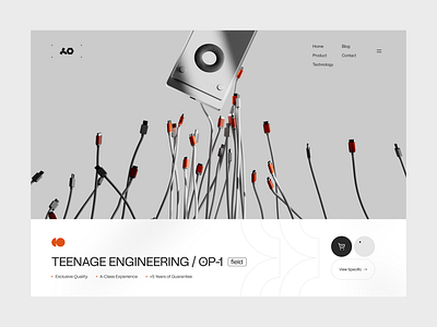 Teenage Engineering :: Landing Page bento grid clean website electronic inspiration instrumental tool website keyboard website landing page design minimal website music web music website product page production website teenage engineeting