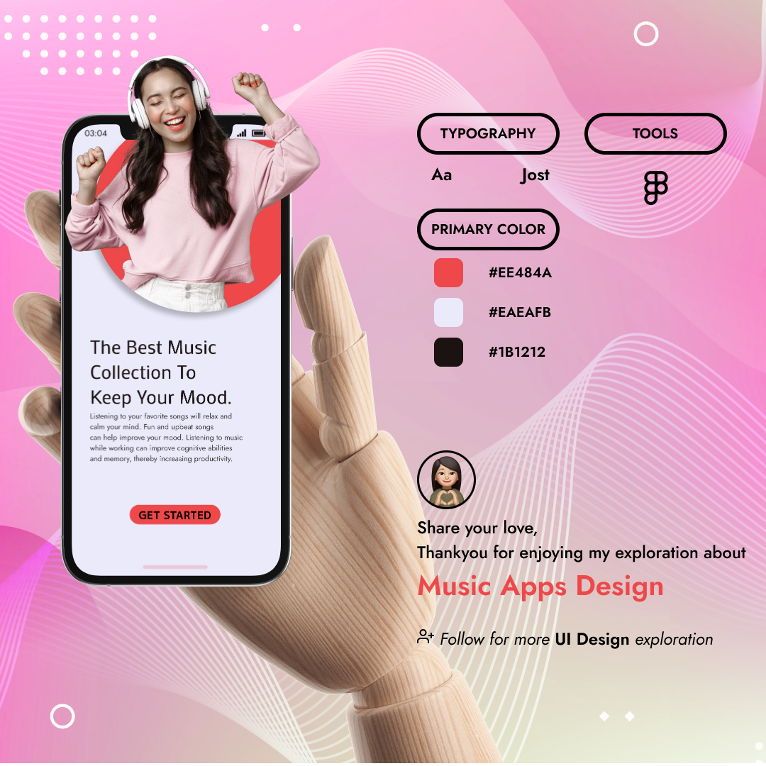 IU Music app app music ui uiux ux