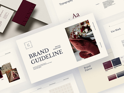 EVENTO - Event Rentals Guideline brand guideline branding brands designs graphic design identity mockups visual