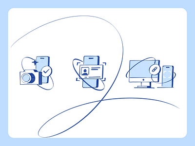 Case Study: Icons for ID Scanning Product design design studio digital art digital graphics digital illustration glyph graphic design graphics icon design icon design process icon process icon set icons illustration illustrator line icons scanning technology ui vector