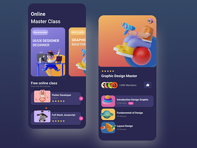 Online Course App: UI Design app app design app designing app ui app uiux course app course app design course app ui design graphic design graphic design ui gui online course ui uiux