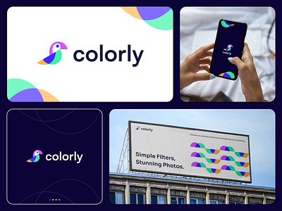 colorly app branding design graphic design logo