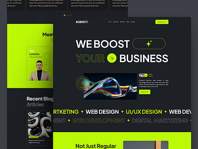 Agency Web design agency agency website brand website ui ui ux web design