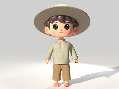 Shepherd boy 3d model 3d