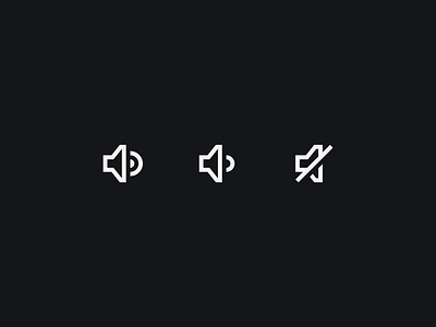 Sound Icons branding column design dribbble graphic design icon icons off sound ui