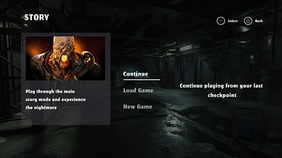 Resident Evil UI Design