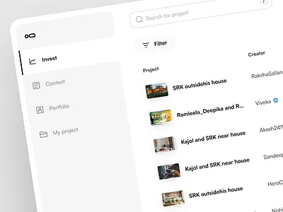 Project Zero - SaaS - Invest page 2 app clean design ui ux web