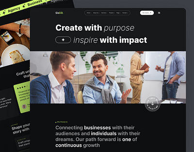 Agency Landing P agency web landing page ui ui ux web design