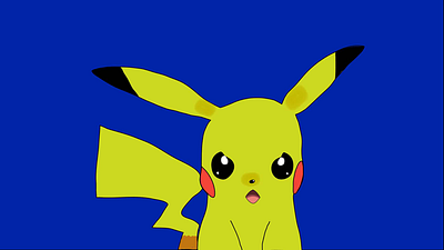 2D Animation Pikachu animation