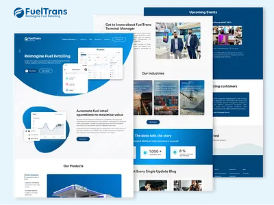 FuelTrans Web Design animation branding graphic design logo motion graphics ui