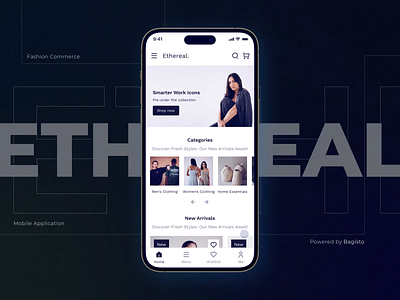 Ethereal Mobile App aftereffects animation branding dribbble etherealapp fashion mobile mobileapp mobileshopping motion graphics ui ux uxdesign webkul webkul design